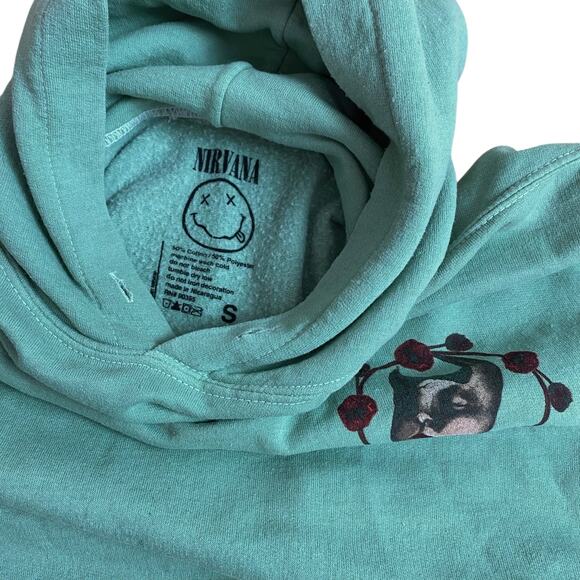 Nirvana Incesticide Green Hoodie Sweatshirt Urban Outfitters Small - Picture 5 of 7